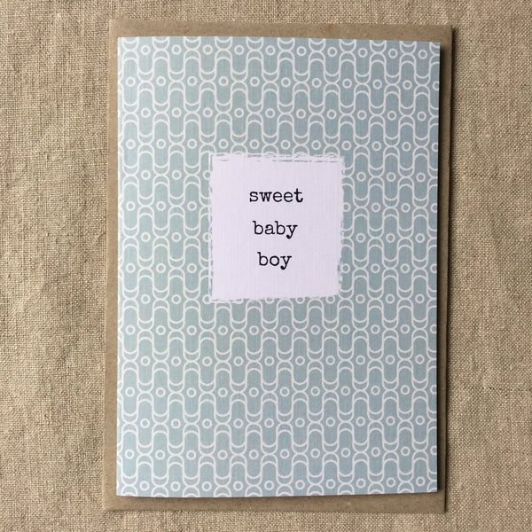 A6 Sweet Baby Boy Card