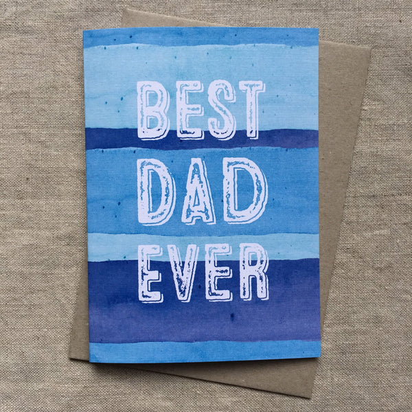 A6 Best Dad Ever Card