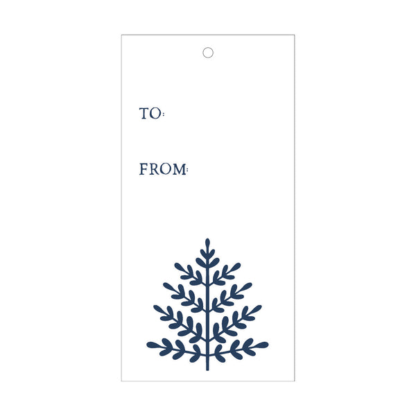 2022 Rectangle Christmas Tree Gift Tag