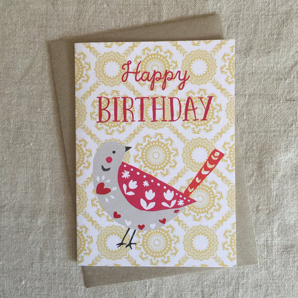 A6 Happy Birthday Birdy Card