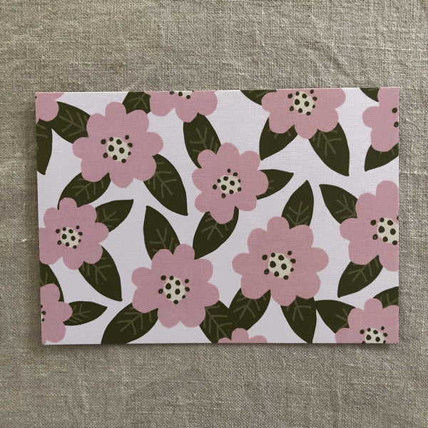 A6 Camellia Notecard- Individual