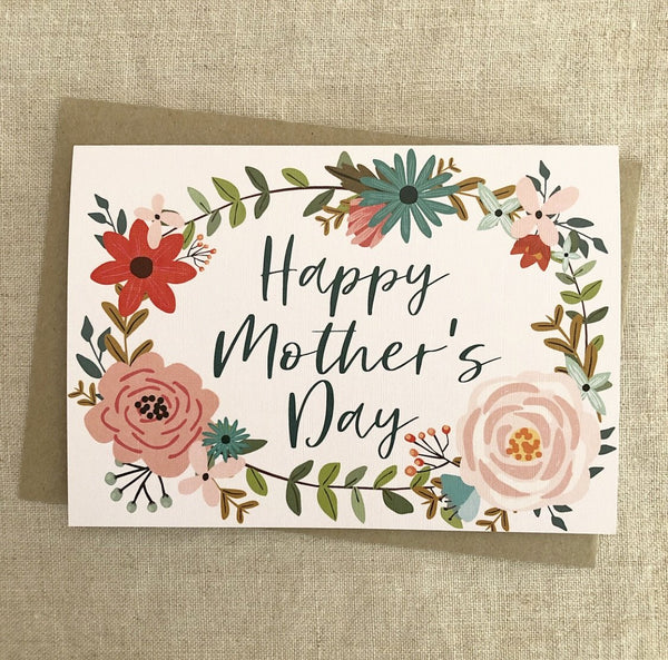 A6 Mother's Day Flowers Card