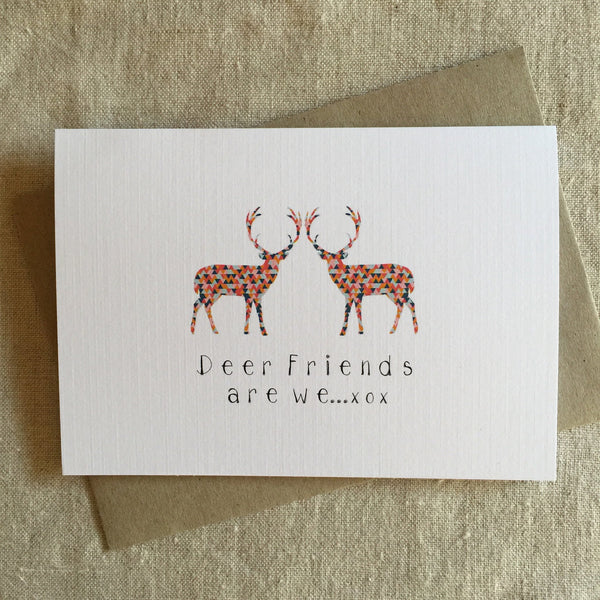 A6 Deer Friends Are We Card