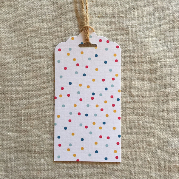 Rainbow Spots Gift Tag