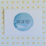 A6 Spotty Yay for You! Card